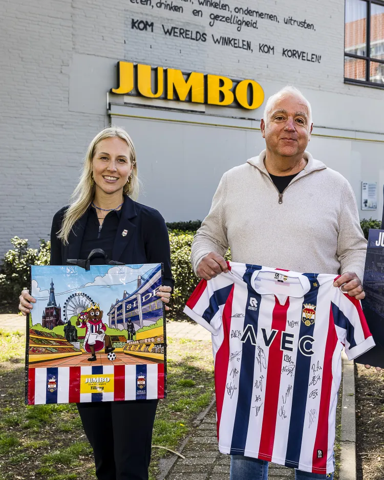 Willem II shopper nu bij tien Jumbo's in Tilburg verkrijgbaar