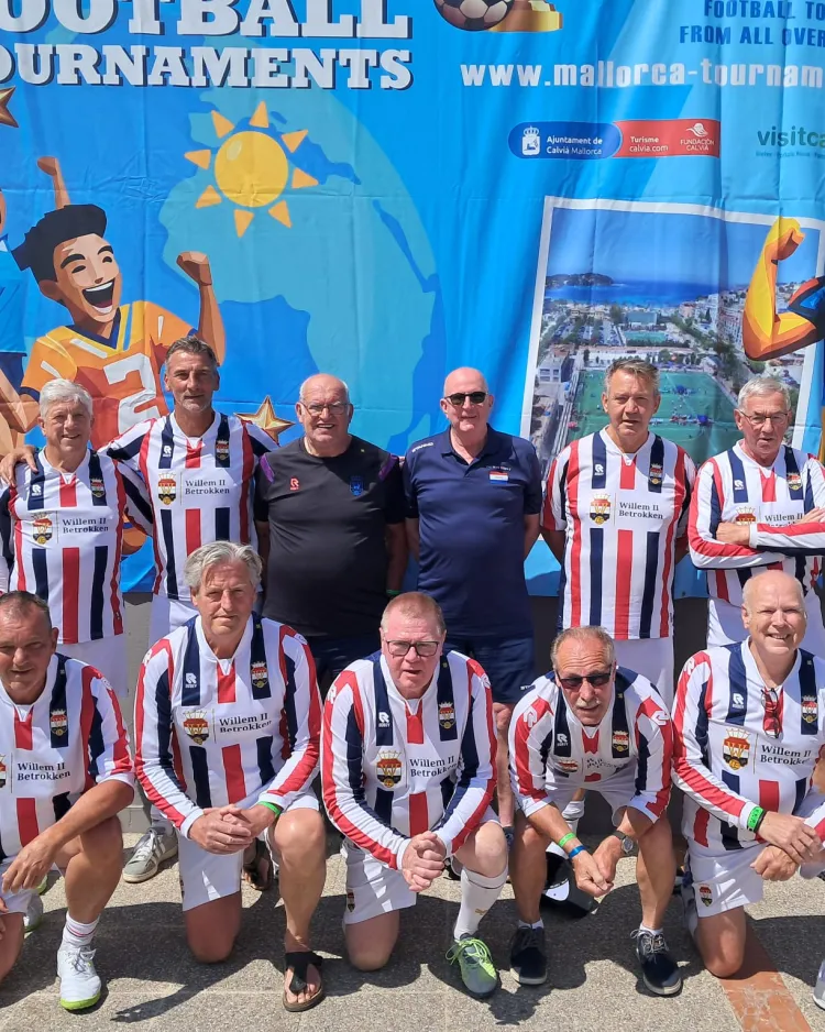 Willem II Old Stars eindigen als derde op internationaal toernooi op Mallorca