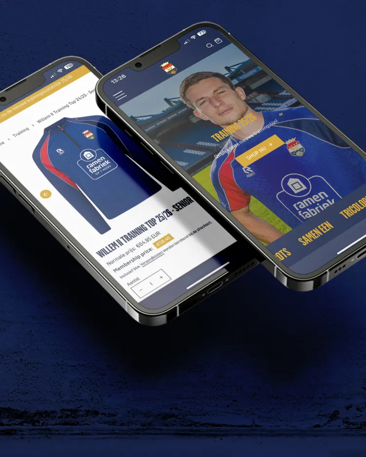 Nieuwe webshop Willem II