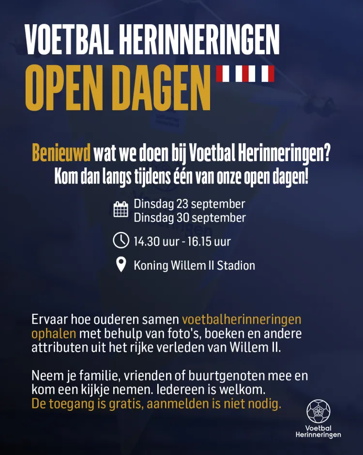 Open dagen Voetbal Herinneringen