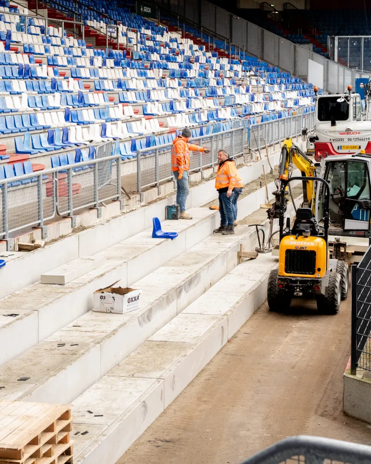 'Onze medewerkers bouwen aan de toekomst van hun stadion'