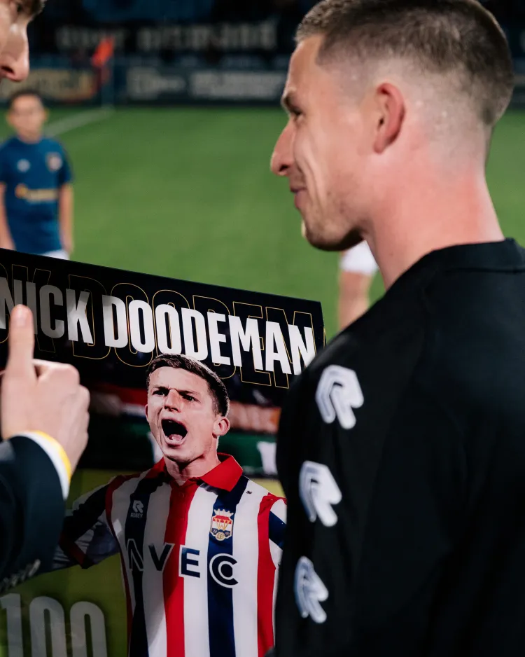 Nick Doodeman op de sokkel